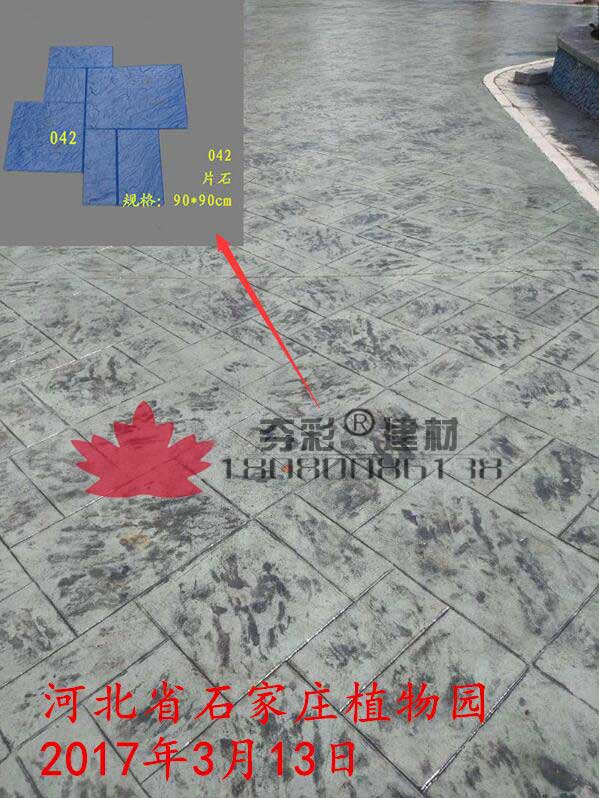 石家莊市植物園壓模壓花地坪