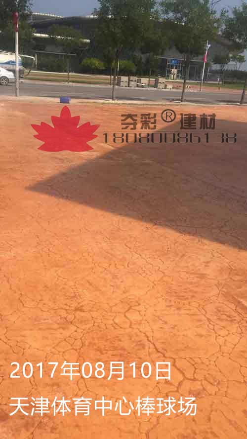 天津體育中心棒球場(chǎng)壓模壓花